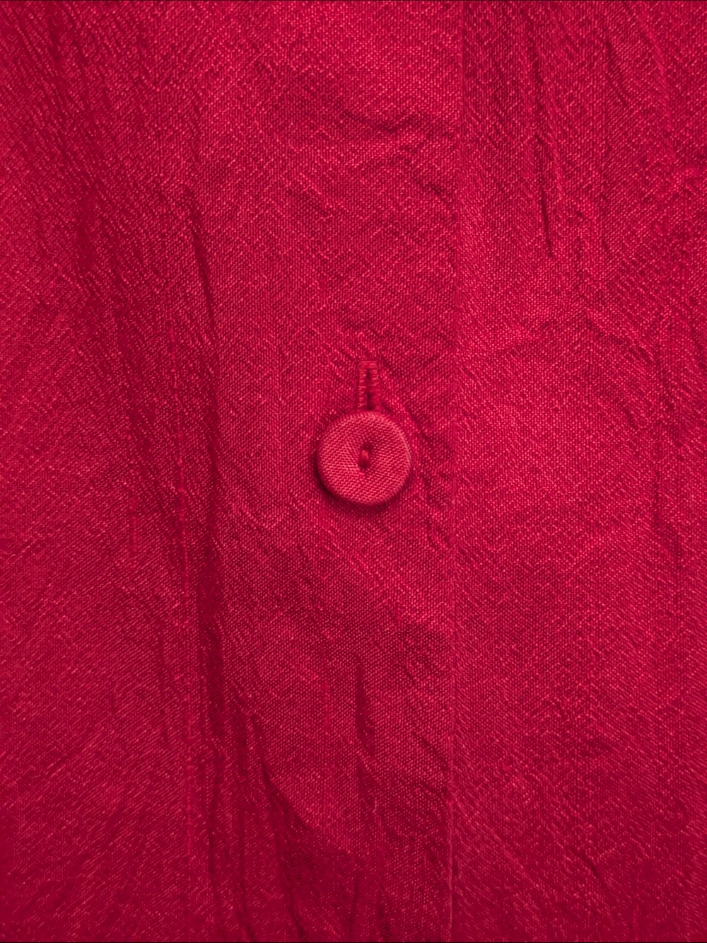 Red Button-Front Tunic Top - Picture 5 of 12
